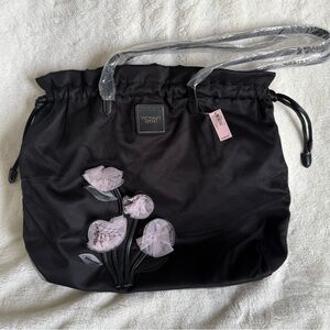 Victoria's Secret Black Floral Women's Bag